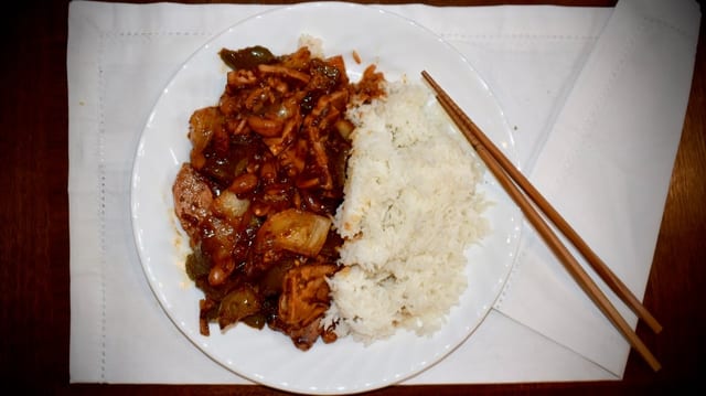 Vegetarian Kung Pao Chicken.