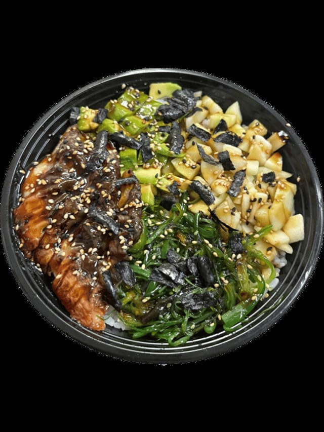 M4. Eel Unagi Poke Bowl.