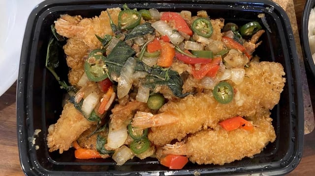 Crispy Garlic Shrimp.