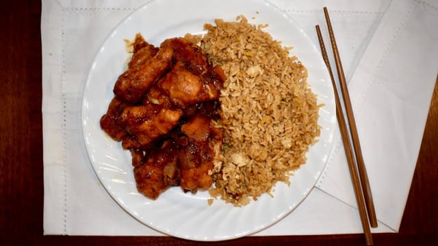 7. General Tso's, Orange or Sesame with White Meat Chicken.