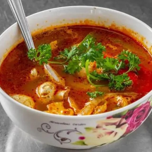 Tom Yum Chicken Soup.